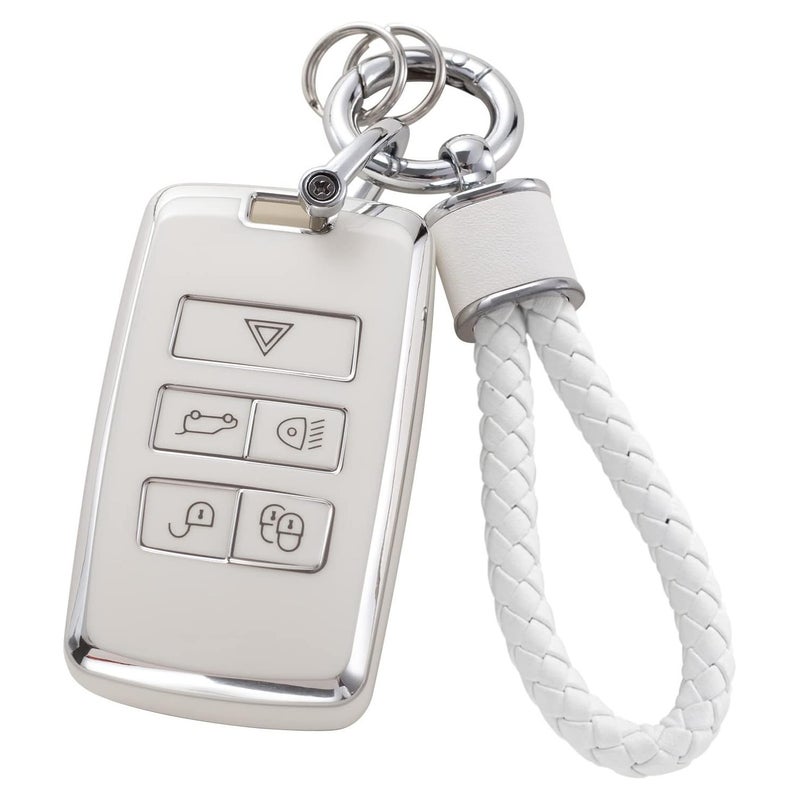Popular Model Silver-Edged Car Key Case Bag Matching Car Key Chain Pendant - Image 1